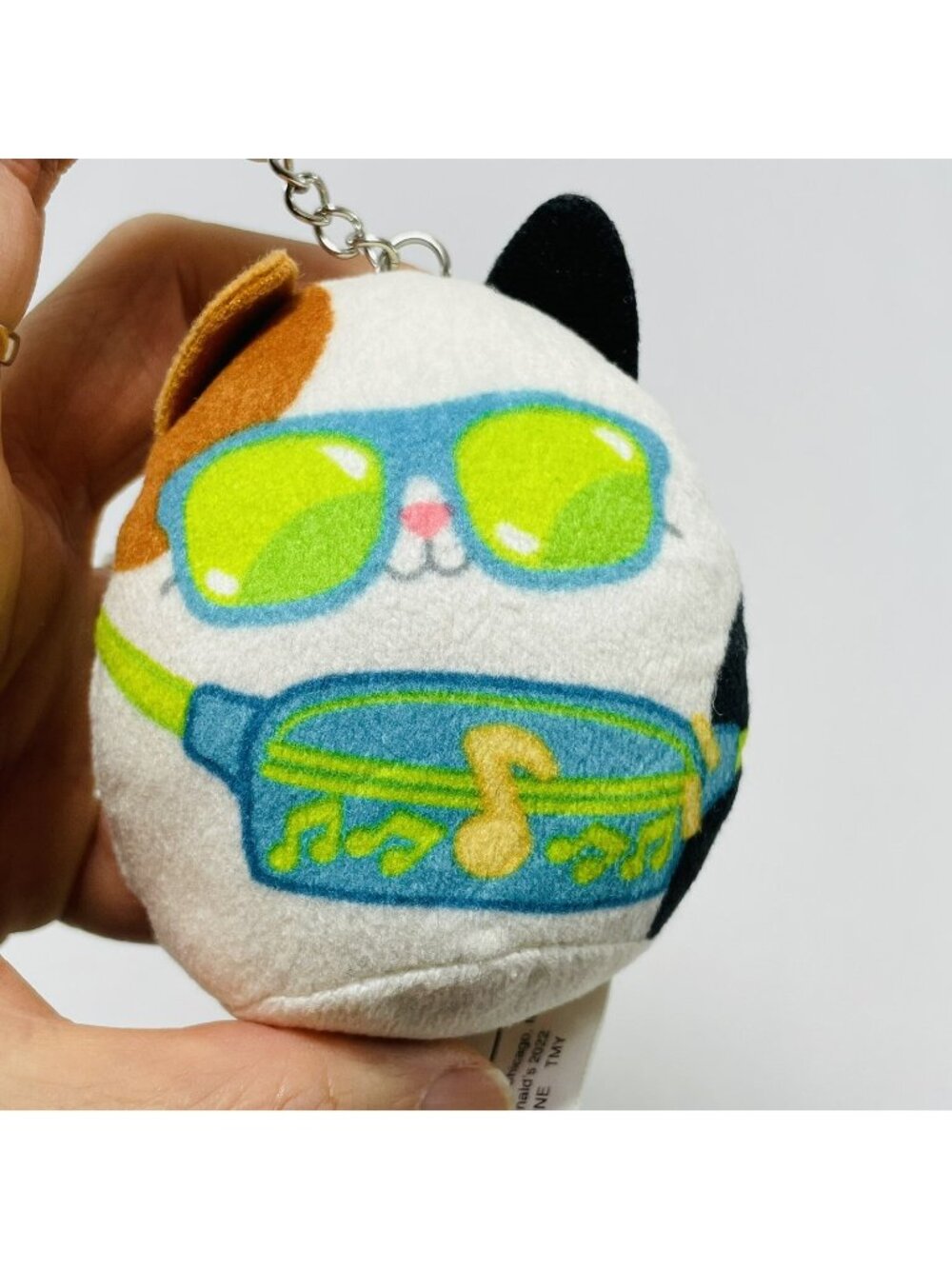 Squishmallows Cam Cat Plush Keyring Keychain Man Woman Music Lover Funky Cool